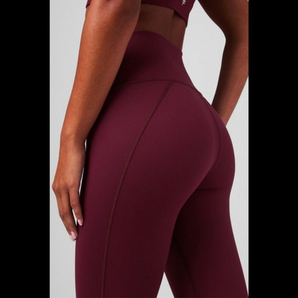 Fabletics Define PowerHold® High-Waisted Legging 7/8 Merlot Size Large - Picture 4 of 13